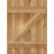Ekena Millwork Joined Board-n-Batten Shutters w/Z-Bar, Rough Sawn Western Red Cedar, 21 1/2W x 29H, PR RBJ06Z21X029RWR - alternate 3